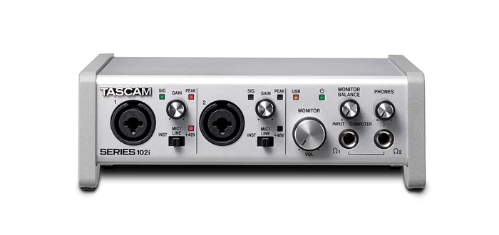Tascam SERIES 102I – USB-2.0 Audio-/MIDI-Interface mit 10 Eingängen (2