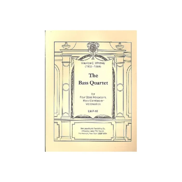 The Bass Quartet for bass recorders