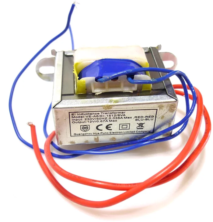 Trafo Sec.: 12V/0,67A Pri.: 230V (VE-A6/EI-15) Strobe 2700