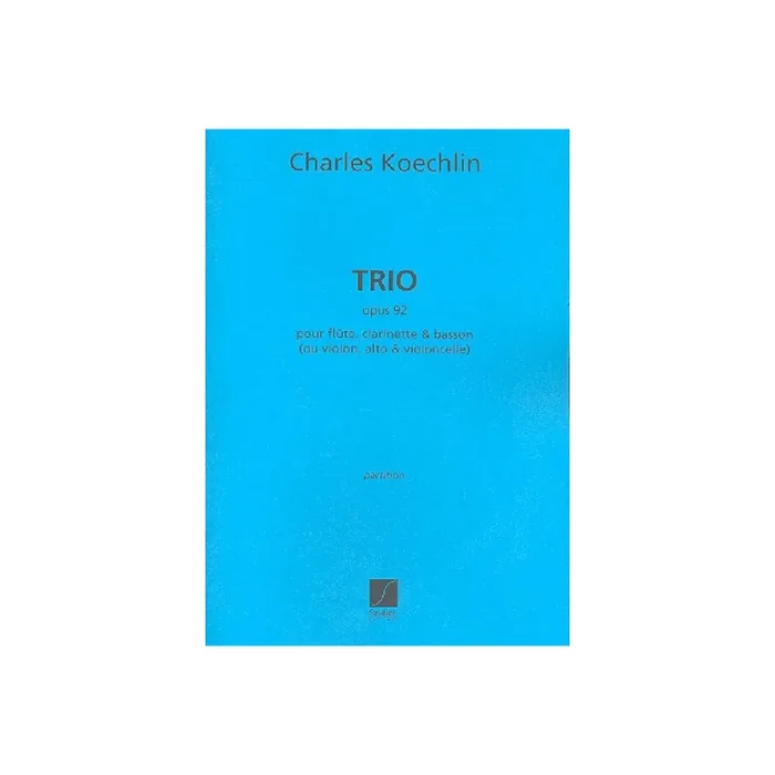 Trio op.92 pour flûte, clarinette