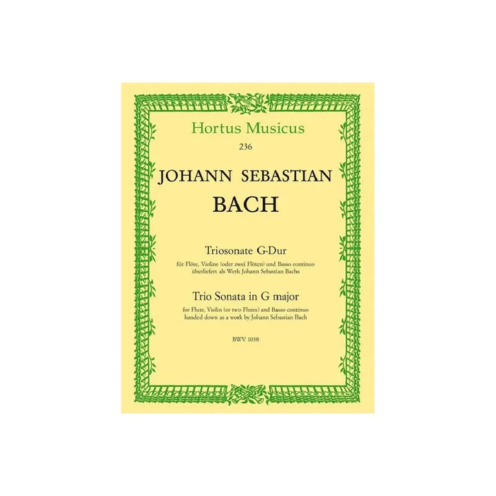 Triosonate G-Dur BWV1038