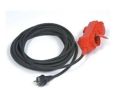 Ultralite Schutzkontaktkabel 3×1.5mm², 20m, mit 4-fach Verteiler konfekt. H07RN-F mit angespritztem Stecker