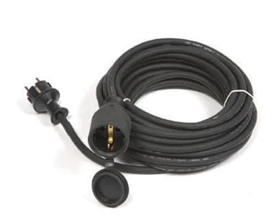 Ultralite Schutzkontaktkabel Standard, 3×1.5mm², 30m, konfektioniert H07RN-F mit angespritztem Kunststoff-Stecker/Kupplung IP44