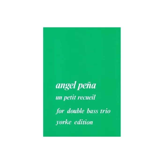 Un petit recueil für 3 Kontrabässe