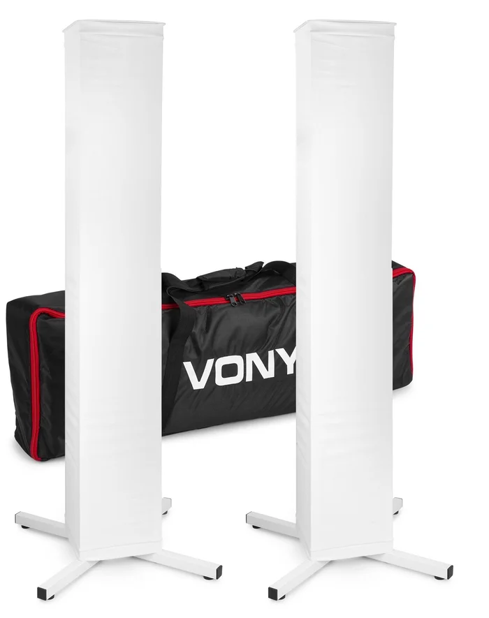 Vonyx DJP165 Licht- und Ton-Tower Set mit Hussen – Höhenverstellbar Truss Tower