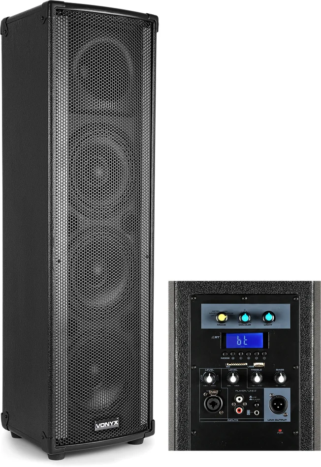 Vonyx LightMotion Tragbarer PA-Lautsprecher LM65 400W