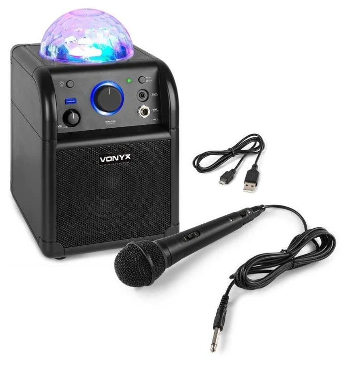 Vonyx SBS50 Bluetooth Karaoke Party-Würfel mit Akku schwarz