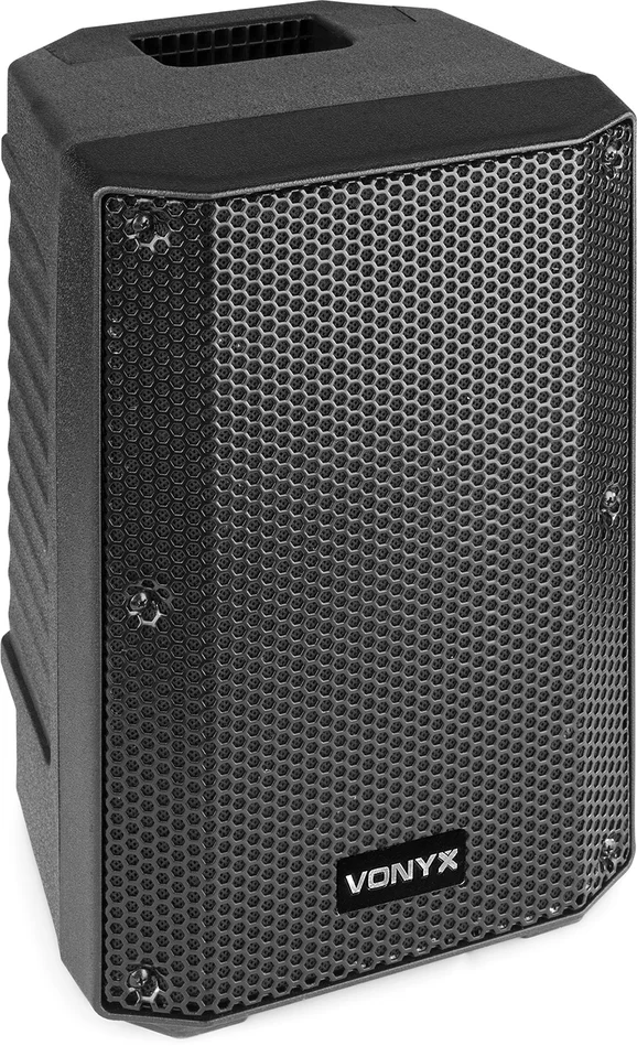 Vonyx VSA08BT Zweifach verstärkter Aktiv-Lautsprecher 8″ 250W BT/MP3