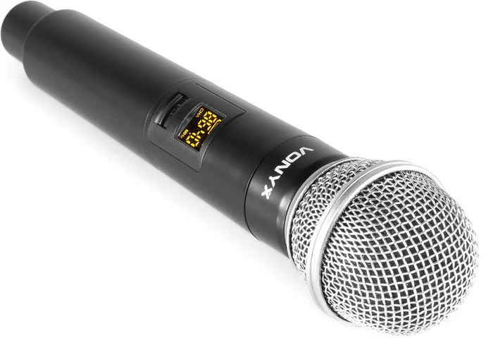 Vonyx WM552 Doppeltes drahtloses Mikrofon Plug-and-Play-Set UHF – Bild 4