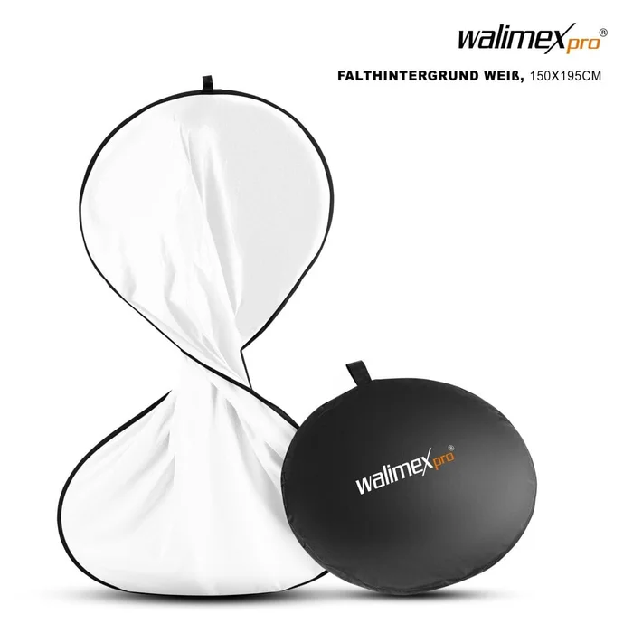 walimex Falthintergrund weiß, 140x195cm