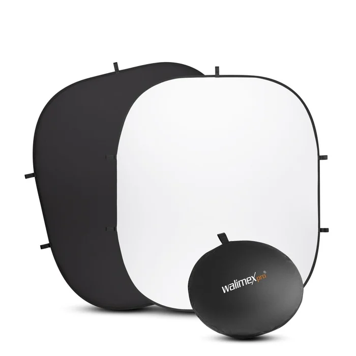 walimex pro Falthintergrund 200x230cm schwarz/weiß