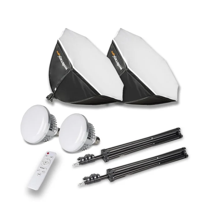 Walimex pro LED 60W Octagon Ø65cm Bi Color Kit 2