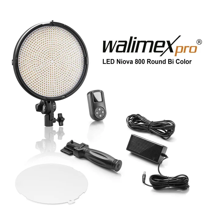 Walimex pro LED Foto Video Studioleuchte Niova 60 Plus Bi Color 60 Watt