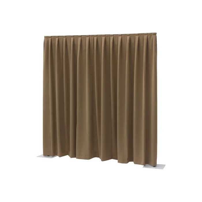 Wentex – P&D curtain – Dimout Gefaltet, 300 (B) x 300 (H) cm, 260 g/m2, braun