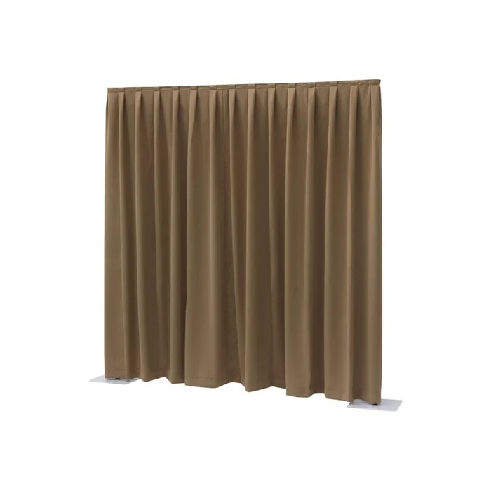 Wentex – P&D curtain – Dimout Gefaltet, 300 (B) x 400 (H) cm, 260 g/m2, braun