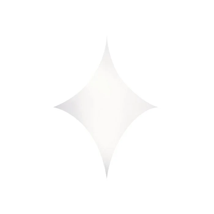 Wentex – Stretch Shape Diamond 185cm x 125cm, Weiß