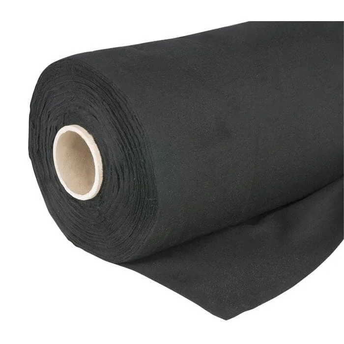 Wentex Deko Flanel 1,3 m (W), Rolle 60 m, Schwarz, 160g/m²