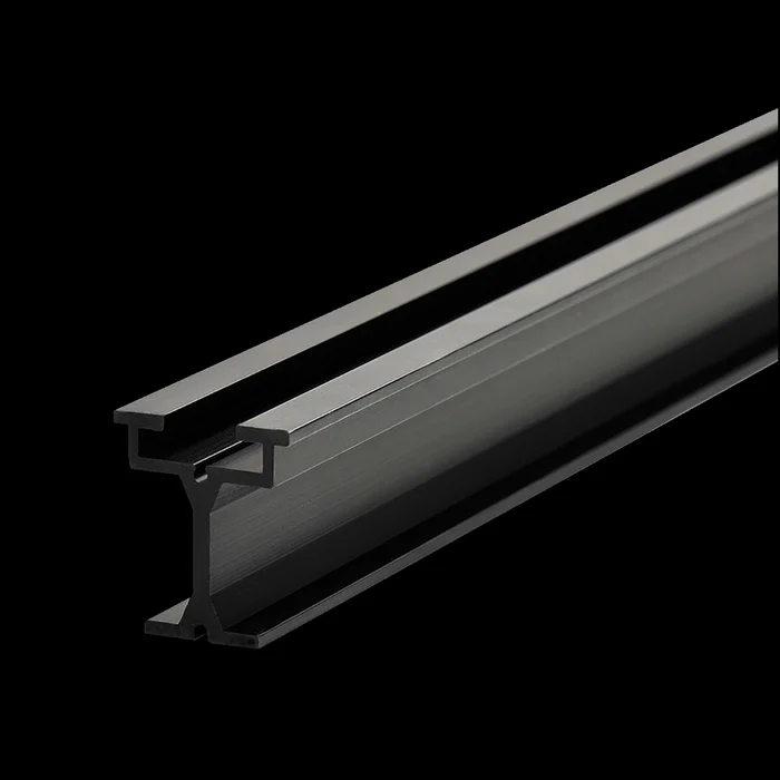 WENTEX Eurotrack – Rail, Black 500 cm (L) – eloxiert