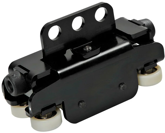 WENTEX Eurotrack – Hochleistungslaufrolle (HD), schwarz, 4 x 4 Räder