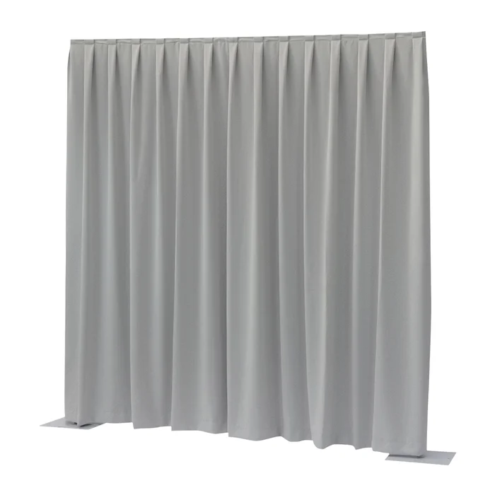 Wentex P&D Dimout 400(h)x300cm(w) Pleated, Light grey
