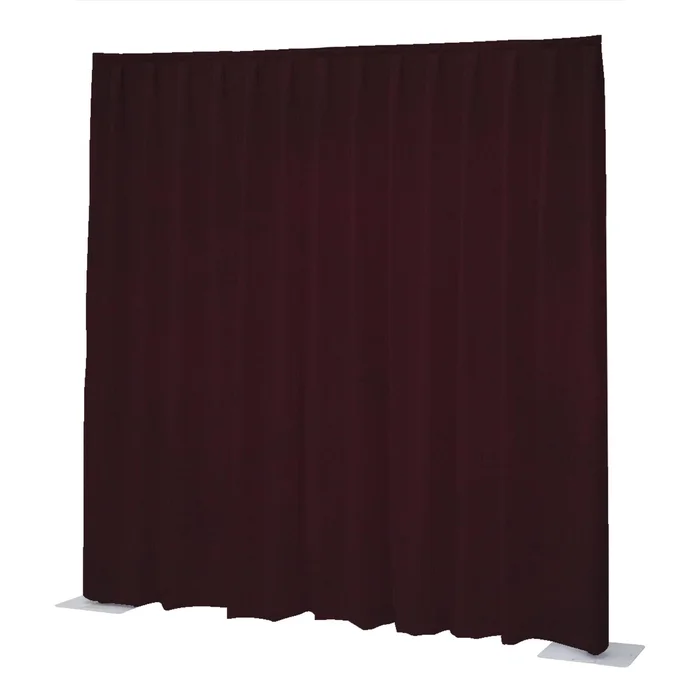 Wentex P&D Vorhang Napoli Velvet – Burgunderrot – 11′ x 12′ (B x H) – plissiert