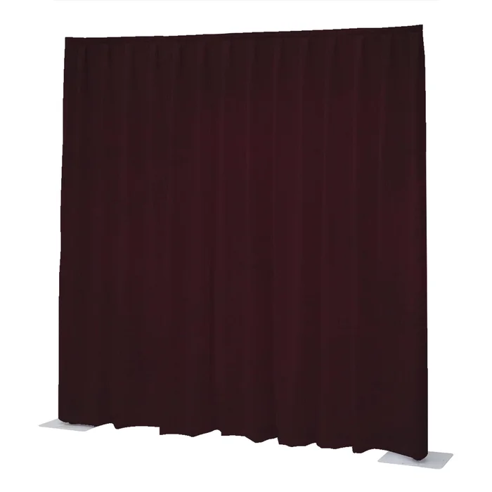 Wentex P&D Vorhang Napoli Velvet – Burgunderrot – 11′ x 14′ (B x H) – plissiert