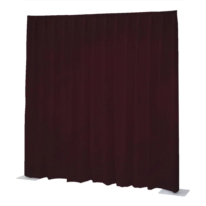 Wentex P&D Vorhang Napoli Velvet – Burgunderrot – 11′ x 16′ (B x H) – plissiert