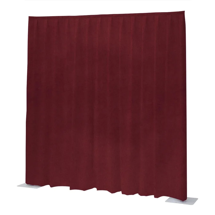 Wentex P&D Vorhang Napoli Velvet – Rot – 11′ x 16′ (B x H) – plissiert
