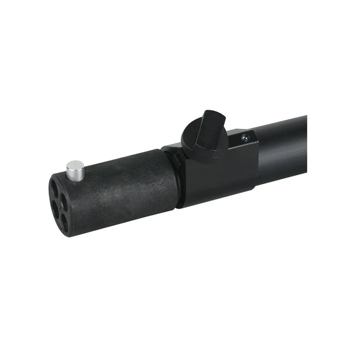 Wentex Pipe & Drape Teleskopstange vertikal 120 – 180 cm – Schwarz (pulverbeschichtet)