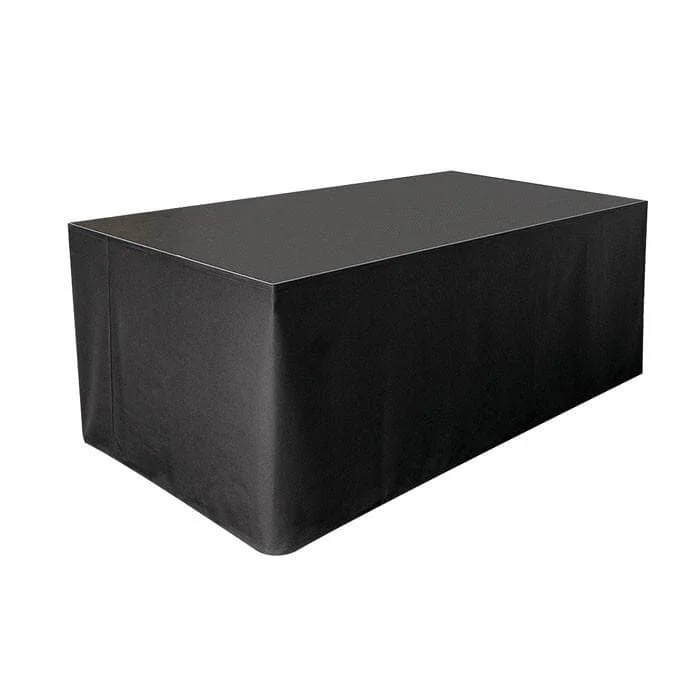 Wentex Stage Skirt Bühnenverkleidung Molton CS 300 g/m², Schwarz – 620 (W) x 80 (H) cm – glatt