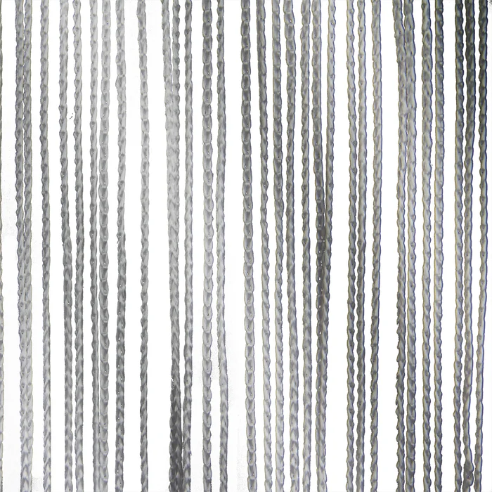 WENTEX String Curtain Grau, 220 Gramm/m² 300 x 600 cm (B x H) – ungefalten