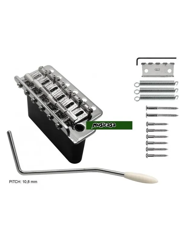 WILKINSON WVC TREMOLO STRAT 6hole Steel Saddle ZincBlock