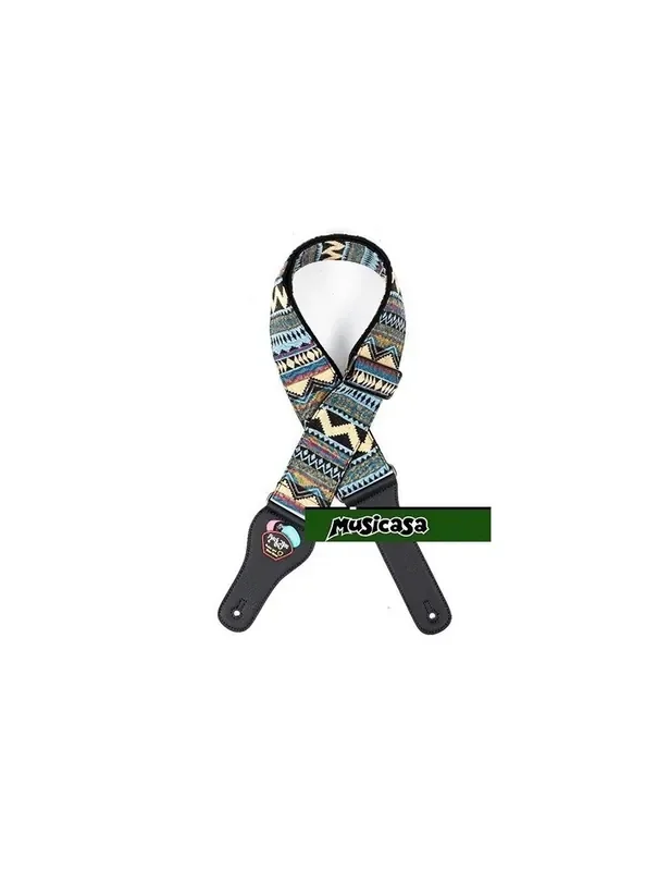 WING STRAP PERU EMBROIDERY COTTON 2.5″guitar strap PERU