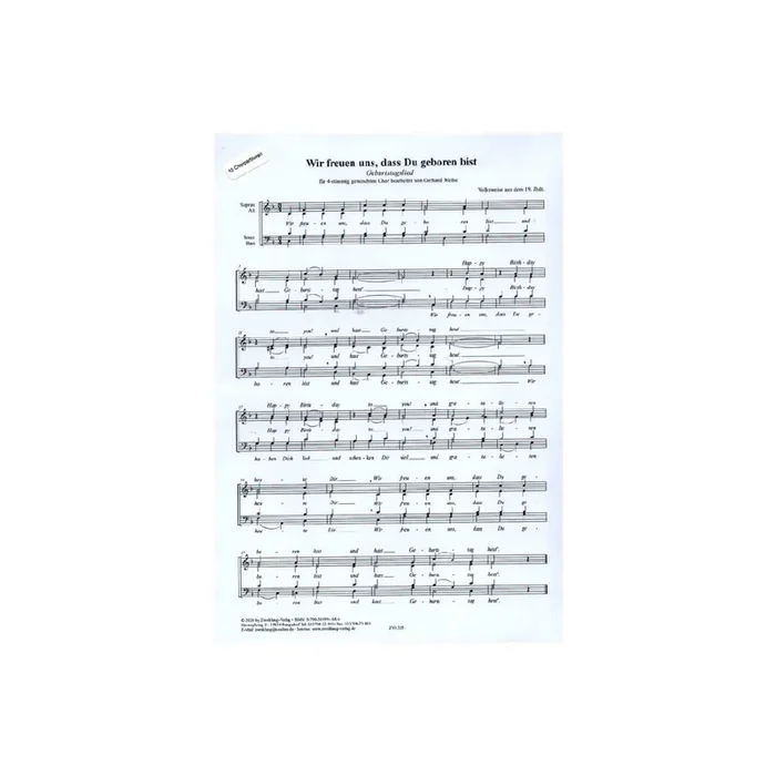 Wir freuen uns, dass Du geboren bist