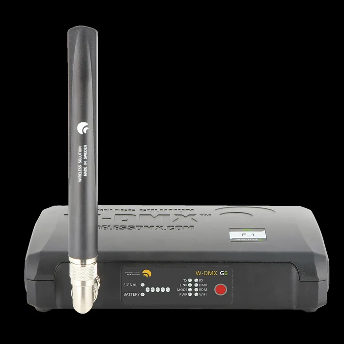WIRELESS SOLUTION BlackBox F-1 G6 Transceiver Drahtloser DMX, ArtNet & Streaming ACN-Sender & -Empfänger