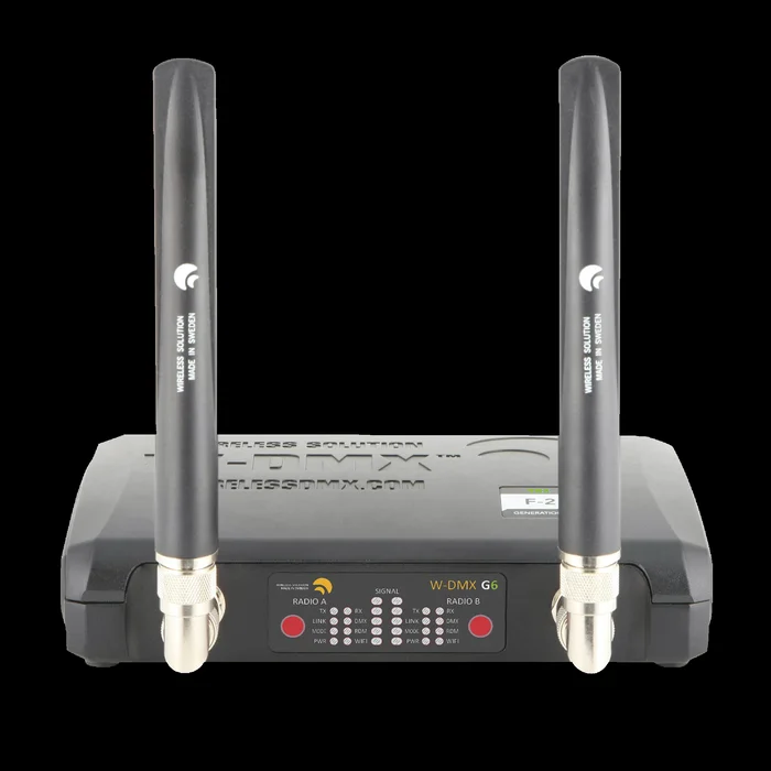 WIRELESS SOLUTION BlackBox F-2 G6 Transceiver Drahtloser DMX, ArtNet & Streaming ACN-Sender & -Empfänger