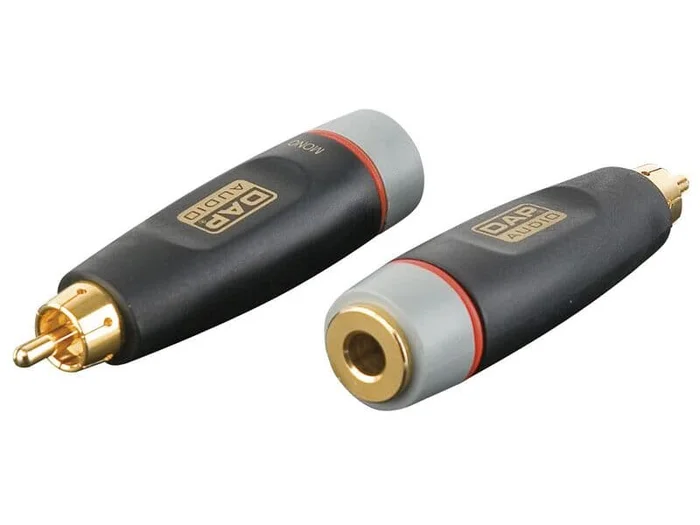 Xcaliber Adapter Cinch male auf Mono Klinke 6,3 female