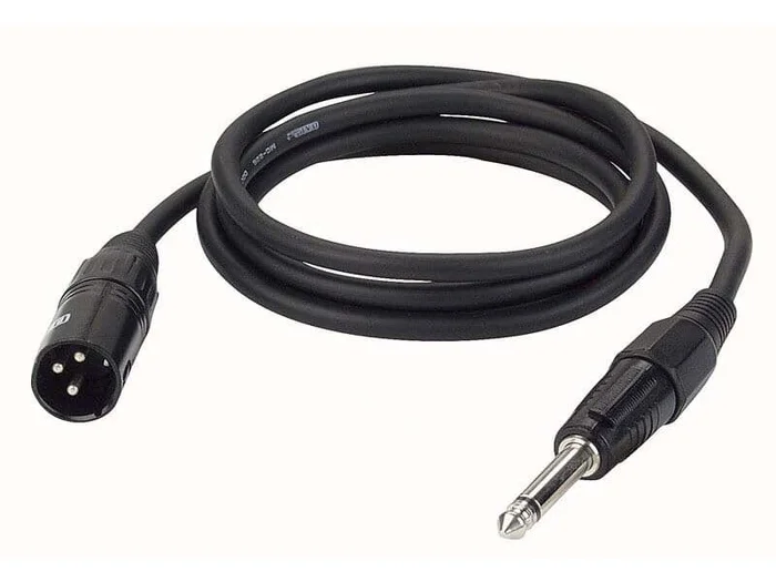 XLR Male auf Klinke Mono Schwarz 150cm