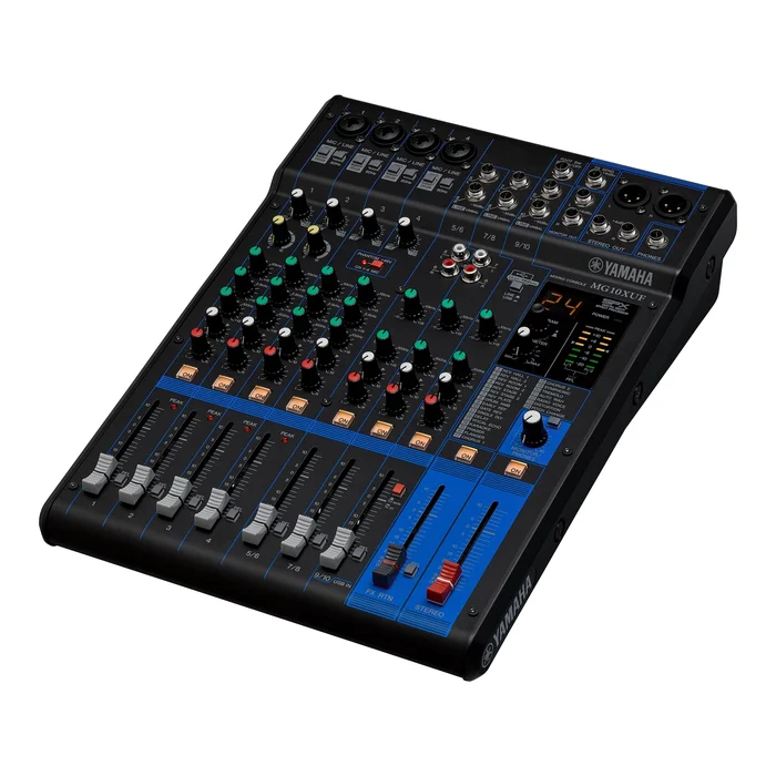 YAMAHA MG10XUF, 10 Kanal Mischpult mit USB, FX, Version mit Fadern