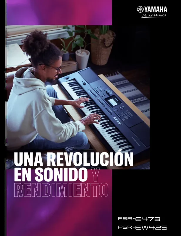 YAMAHA PSR-EW425 teclado 76 teclas